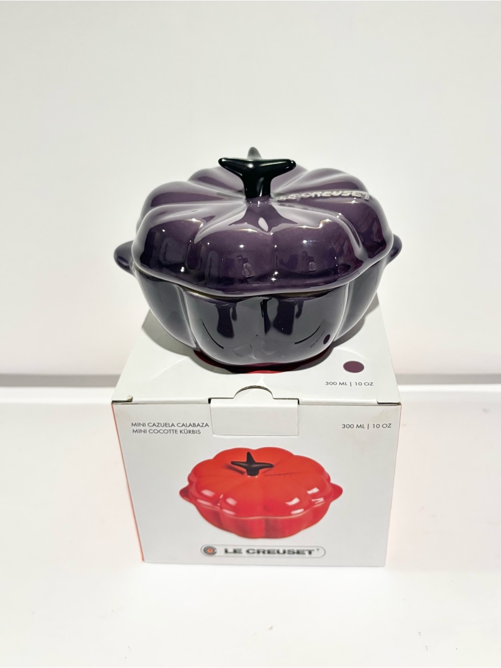 Le Creuset Cassis/Purple Pumpkin Mini Cocotte